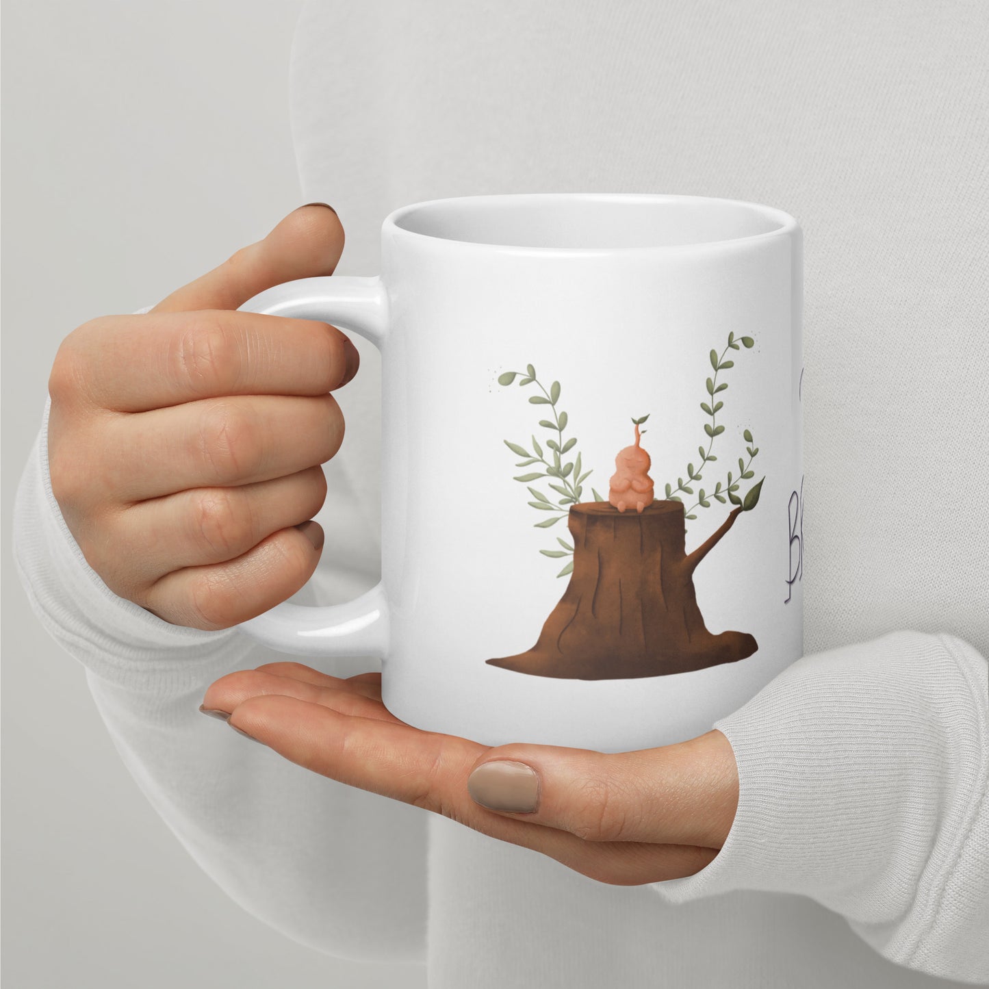 Clementine Crestwood - Meditation Coffee and Tea Mug - White